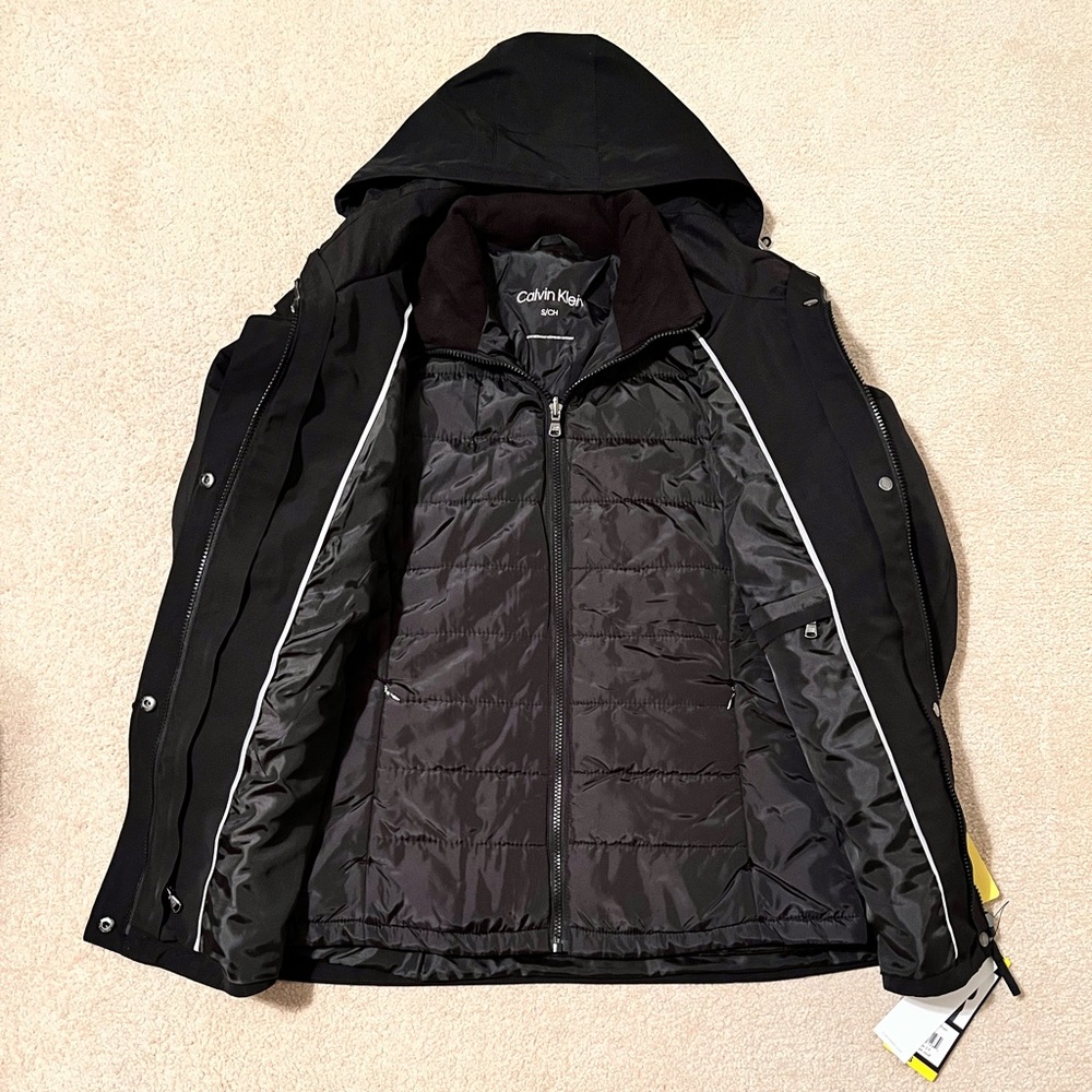NWT Calvin Klein Women's 3-in-1 Systems Coat with Removable Inner Jacket - Picture 4 of 9